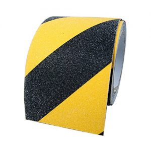 Klebeband schwarz-gelb BigTron 10cm x 5m Stark rutschfeste Tapes