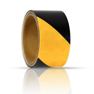 Klebeband schwarz-gelb EYEPOWER Warnklebeband Reflektorband