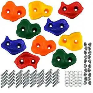 Klettergriffe Kinderspielbox Klettersteine für Kletterwand im Set
