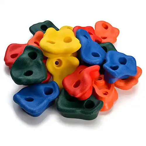 Klettergriffe WADEO Klettersteine Kinder Set 20 Stück Klettersteine