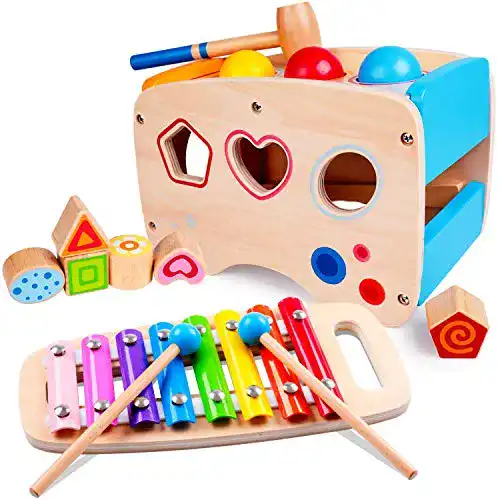Klopfbank Lamlingo Hämmern Spiel,Xylophon-Musikspielzeug