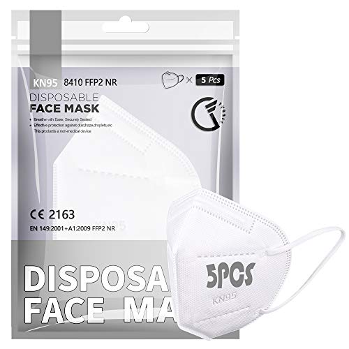 KN95-Maske F FiGoal [5 PCS] FFP2 / KN95-Gesichtsmaske, 5-Lagen