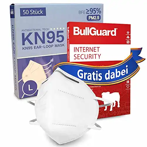KN95-Maske Oprpro 50 Stück KN95 Schutzmaske Filtrationseffizienz