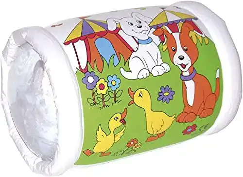 Krabbelrolle Bieco mit drei Rasselbällen ca. 45×38 cm Krabbel Hilfen