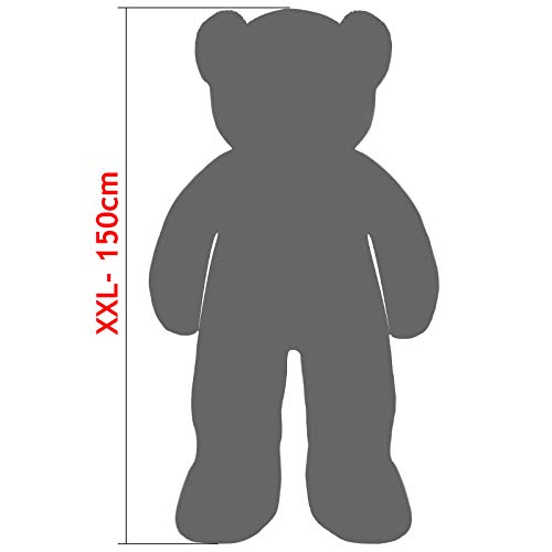 Kuscheltiere Deuba Teddy | Größe XXL 150cm | Farbe Braun