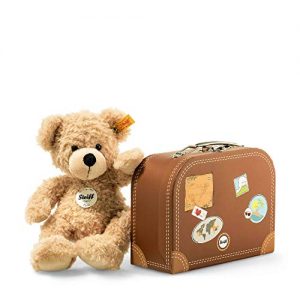 Kuscheltiere Steiff Teddybär Fynn im Koffer – 28 cm – Teddy