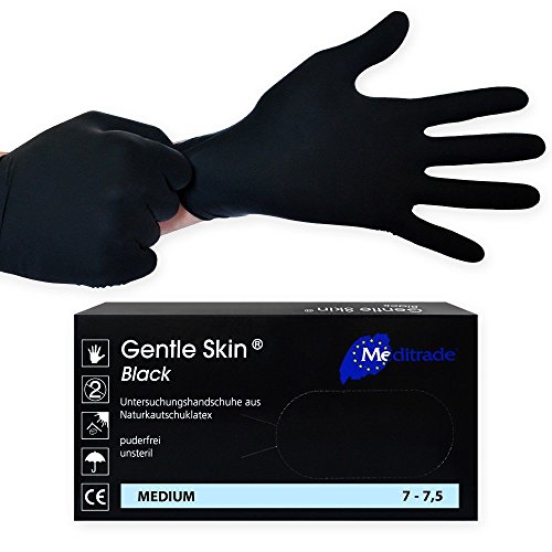 Die beste latexhandschuhe meditrade gentle skin black latex 100 stueck Bestsleller kaufen