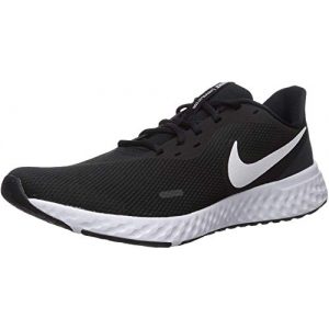 Laufschuhe Nike Herren Revolution 5 Sneaker, Schwarz Black White