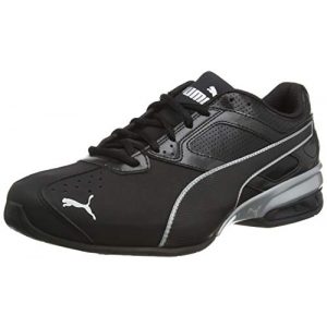 PUMA Men's Tazon 6 FM Running Shoes, Black Black Silver, 40.5 EU