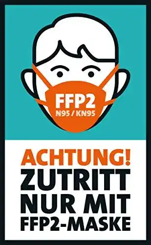 Maskenpflicht-Aufkleber FFP2 CherryCards FRUITPRINTS 3er Set