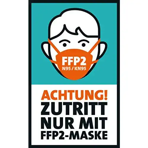 Maskenpflicht-Aufkleber FFP2 CherryCards FRUITPRINTS 3er Set