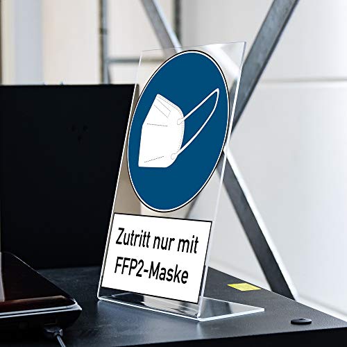 Maskenpflicht-Schild FFP2 STEMPEL-FABRIK Hinweis 200×300 mm