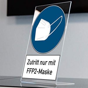 Maskenpflicht-Schild FFP2 STEMPEL-FABRIK Hinweis 200×300 mm