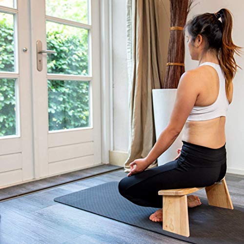 Meditationsbank Yamkas Klappbar | Yoga Hocker massivem Holz