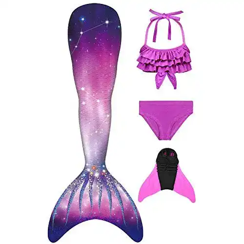 Meerjungfrau-Flosse Kinder Decool 2019 Neu Mädchen Cosplay