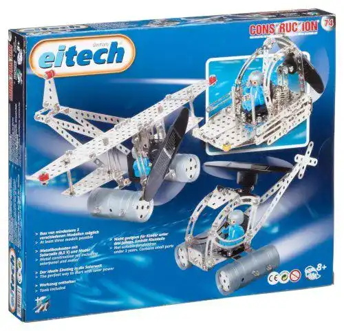 Metallbaukasten Eitech 00074 Helikopter mit solarbetriebenem