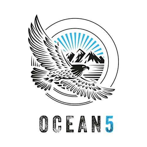 Mölkky Ocean 5 – Nummern Kubb – das Zahlen Wurfspiel