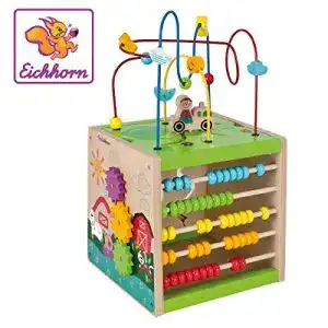 Motorikwürfel ab 1 Jahr Eichhorn 195030 100003710 Holz, Spiel