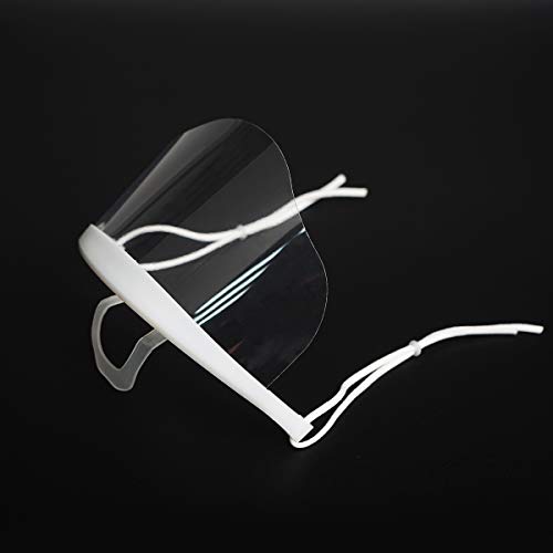 Mund-Nasen-Visier AIEOE 10pcs Transparent Kunststoff Visier