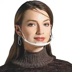 Mund-Nasen-Visier AIEOE 10pcs Transparent Kunststoff Visier