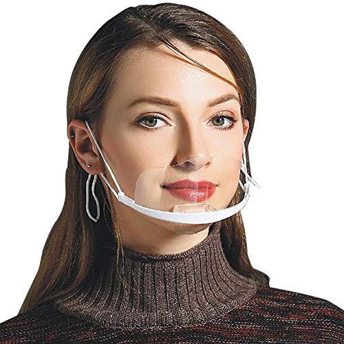 Mund-Nasen-Visier AIEOE 10pcs Transparent Kunststoff Visier