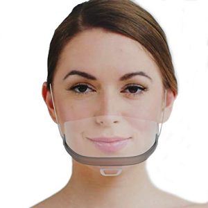 Mund-Nasen-Visier Urhome 20 x Gesichtsvisier aus Kunststoff