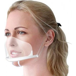 Mund-Nasen-Visier YSMO Gesichtsvisier aus Kunststoff Schutzvisier