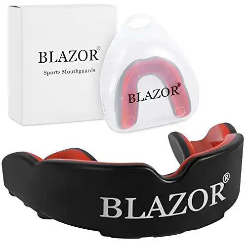 Mundschutz Boxen BLAZOR Mundschutz Schwarz, Sport Zahnschutz
