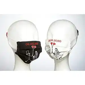Mundschutz für Braut und Bräutigam