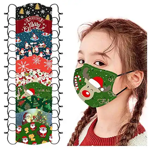 Mundschutz Kinder Weihnachten ZuzongYr Weihnachten 10 Stück