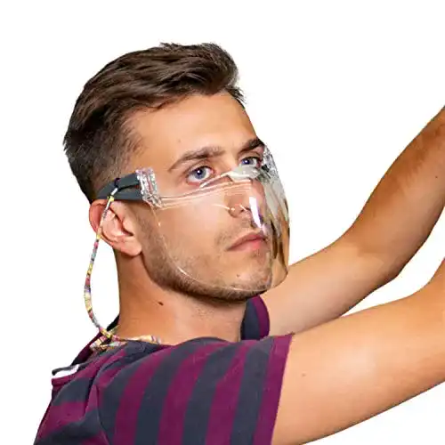 Mundschutz mit Sichtfenster Peticare CE konforme MNS Plastik-