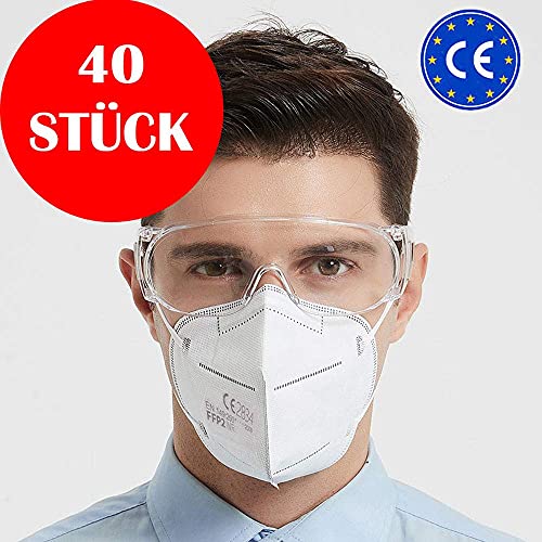 Mundschutz weiß s simplecase Simplecase 40 Stück FFP2 Maske