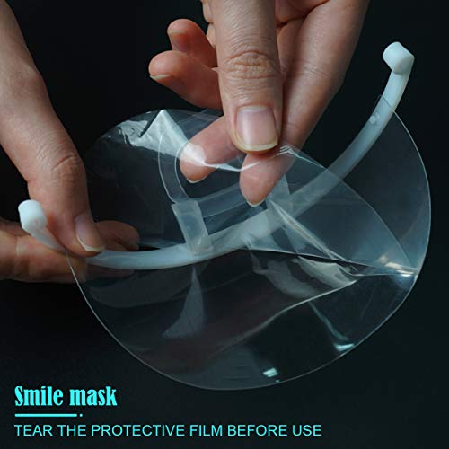 Mundschutzmaske transparent AIEOE 10 Stück Visier Gesichtsschutz