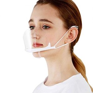 Mundschutzmaske transparent AIEOE 10 Stück Visier Gesichtsschutz