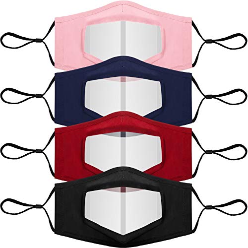 Die beste mundschutzmaske transparent bbto 4 stuecke bandanas klar Bestsleller kaufen