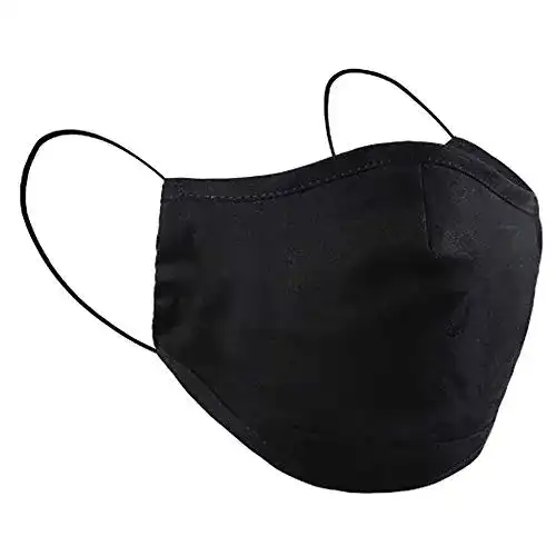 Mundschutzmaske XL Facebug Just Black – Extra Large Hochwertig