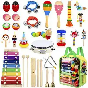 Musikinstrumente Kinder AILUKI 27 Stück Musikinstrumente