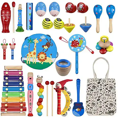 Musikinstrumente Kinder Anpro 27 Stück Musikinstrumente Set