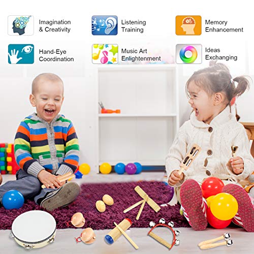 Musikinstrumente Kinder Ulifeme 23 Stück Musikinstrumente Set
