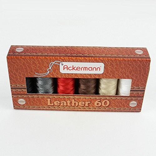 Die beste naehgarn ackermann leather set farben mix staerke 60 6x 120m Bestsleller kaufen