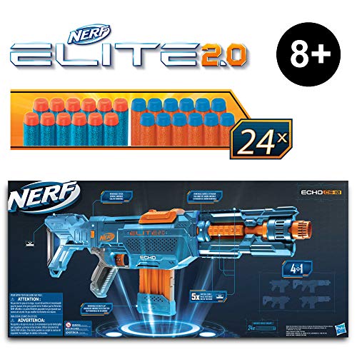 Nerf-Gun NERF Elite 2.0 Echo CS-10 Blaster – 24 Darts, 10-Dart