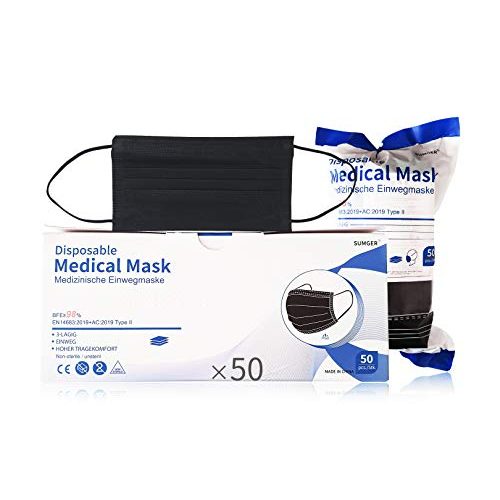 Die beste op maske schwarz sumger medizinische einwegmasken 50 typ ii Bestsleller kaufen