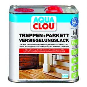 Parkettlack CLOU Aqua Treppen- und Parkett Versiegelungslack 2,5L