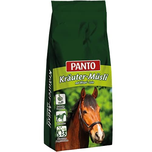 Pferdemüsli Panto Pferdefutter, Kräuter-Müsli 20 kg, 1er Pack