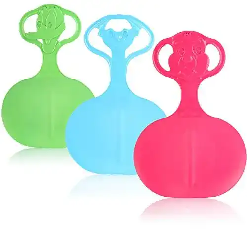 Poporutscher com-four ® 3X Schneeflitzer zum Rodeln
