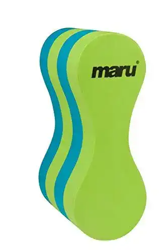 Pull-Buoy maru Pull Buoy, Lime/Blau, Kinder