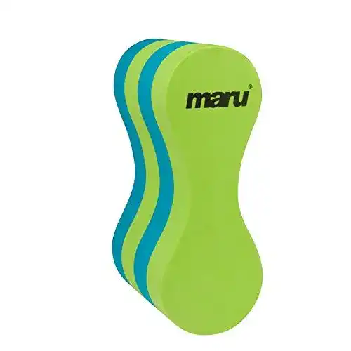 Pull-Buoy maru Pull Buoy, Lime/Blau, Kinder