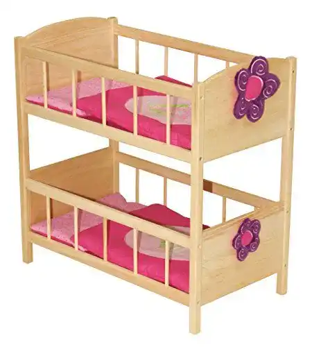 Puppenbett roba Puppenetagenbett Serie „Happy Fee“, Holz