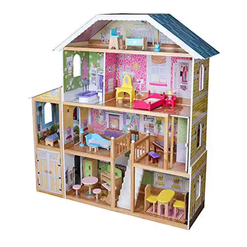 Puppenhaus Holz Infantastic ® Puppenhaus aus Holz – XXXL