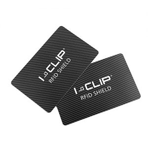 RFID-Blocker I-CLIP ® RFID Blocker Karte 2er-Set Carbon-Optik